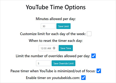 youtube time feature